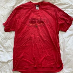 Vintage red Harley Davidson shirt